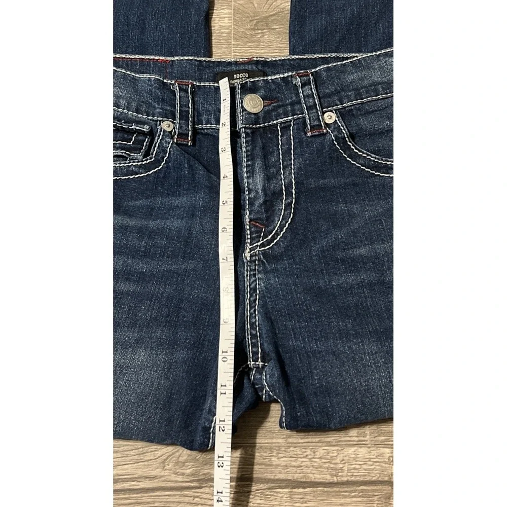 True Religion Men's Rocco Big T Flap Relaxed Skinny Mid Rise Jean SZ 30 (31x30)